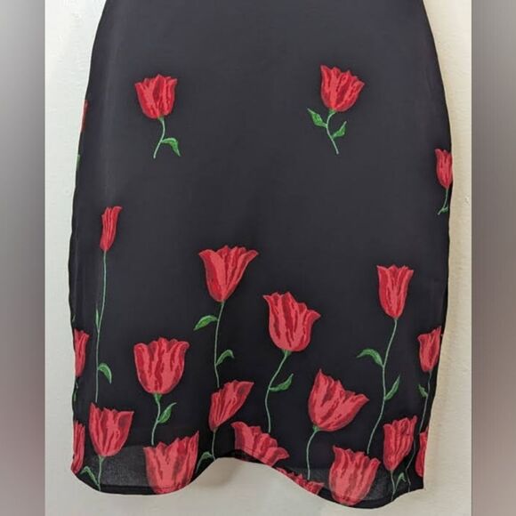 Reformation Coquette Girl Coastal Floral Boho Whimsigoth Dress 0 - Picture 4 of 8